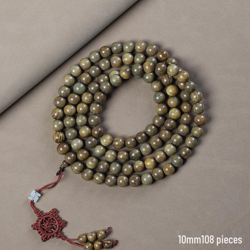 Argentina Green Sandalwood Men's and Women's Bracelet - 108 Beads, Prayer Beads of Yu Sandalwood & Rosewood.