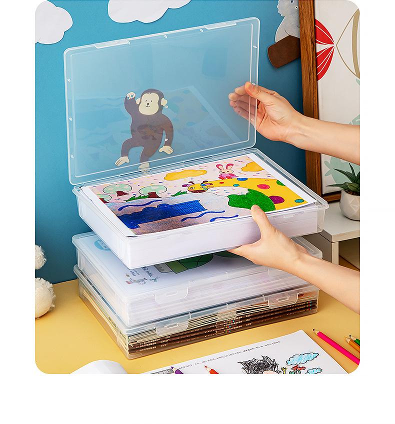 Transparent Desktop Book Organizer and Stand for Office or Student Use