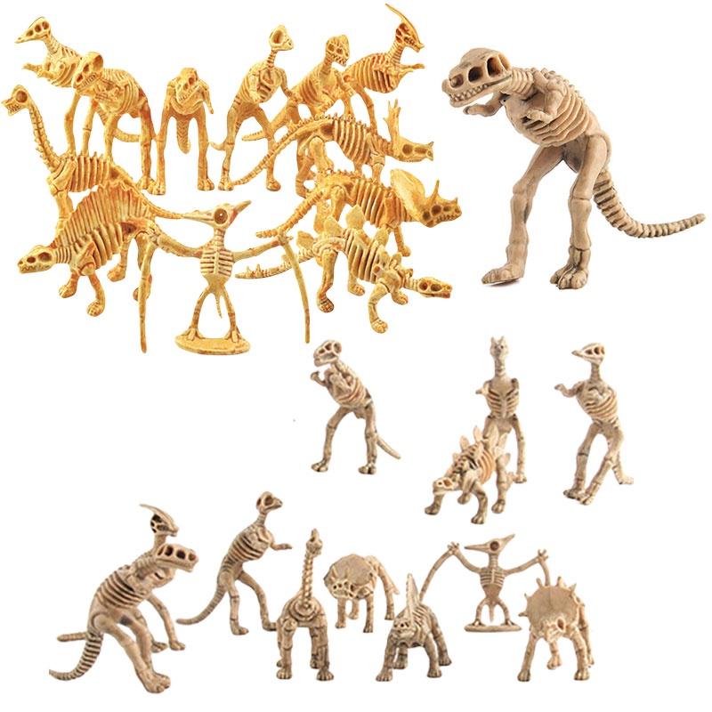 Realistic Dinosaur Skeleton Model Toy 12 Types Of Archaeological Excavation Dinosaur Skeletons