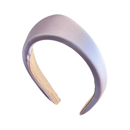 Women Headband Wide Brim Satin Triangle Headband Face Shaping Makeup Washing Hair Hoop Non-Painful Daily Hair Accessory