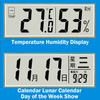 Round Silent Wall Clock For Living Room Decor Multi-functional Week And Calendar Display Clocks Wall