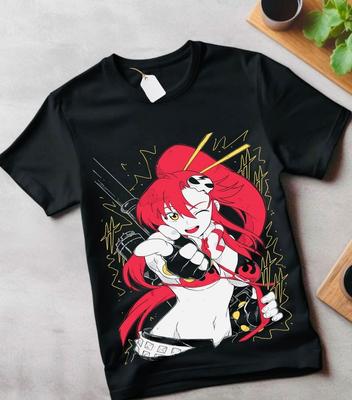 Yoko Tengen Toppa T-shirt Gurren Lagann Kamina Anime Girl Gifts Shirt All Size
