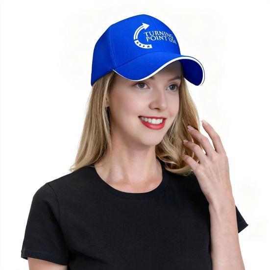 Turning Point USA Charlie Kirk Hat Unisex Adjustable Baseball Cap for Men Women Vintage