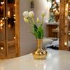 Metal Dara Vase for Home Decor, Living Room, Bedroom, Balcony Garden Kitchen, Office, Wedding| Table Decorative Item