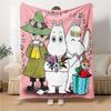 Moomin Temalı Baskılı Battaniye - Kanepe, Yatak, Seyahat ve Dış Mekan Kullanımı İçin Mükemmel | Makinede Yıkanabilir, Rahat ve Dayanıklı.