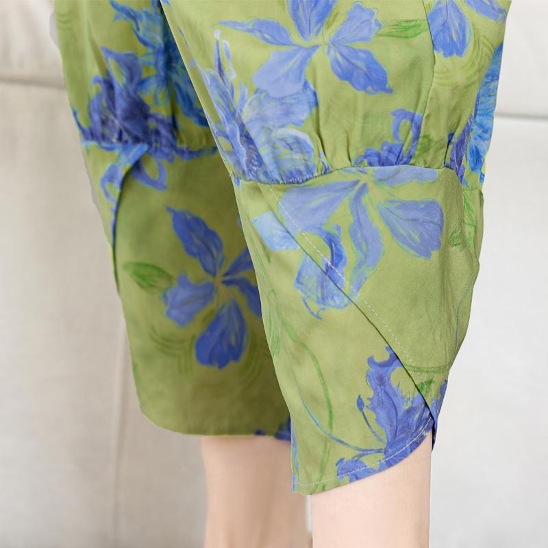 Damen Übergröße Blumendruck 2-teiliges Set – Lässiges Sommer-Outfit (XL-5XL)