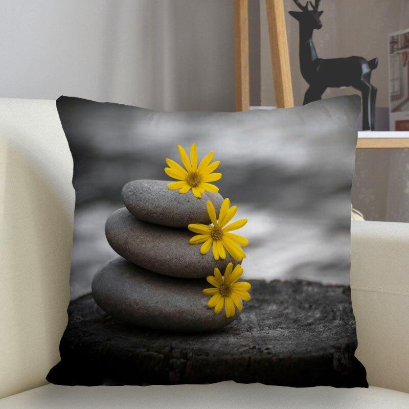 New Zen Stone Pillowcase Sofa Decoration Cushion Cover Pillowcase Home Decoration