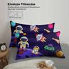 3pcs Space Adventure Bedding Sets 3D Printed Outer Space Pattern Duvet Cover Sets With Pillowcases No Filling
