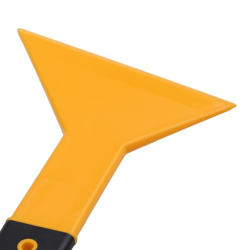 Multifunction Long Handle Scraper with Black Rubber Grip Handle Car Cleaning Tool for Window Tint Film Wrapping Cleaning