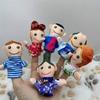 Family Fingers Puppets,MISS.MAFA 6pcs Family Hand Puppets Set Plush Hand Puppets For Peoples With Grandparents, Parents, Brother,Sister,Party Gifts,