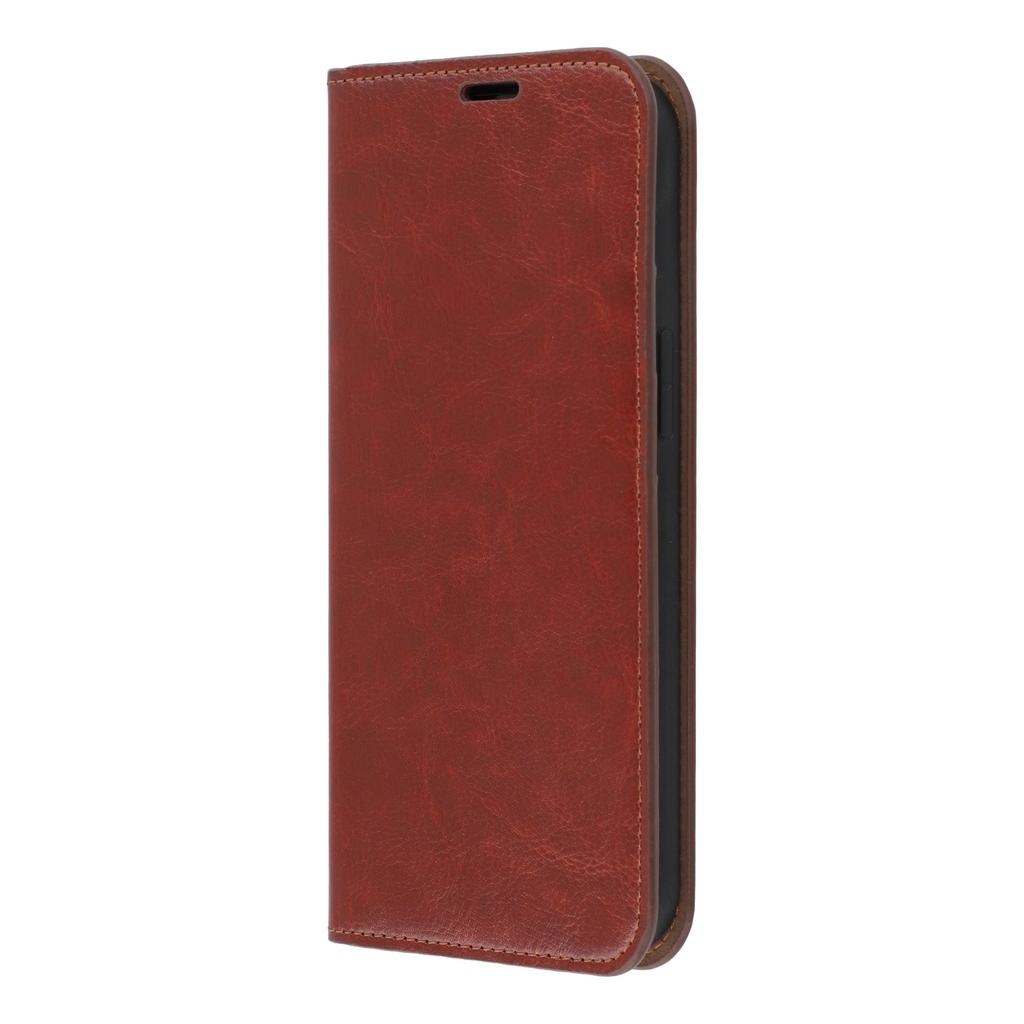 For iPhone 14 Pro Stand Cases Genuine Split Leather Wallet Phone Cover Magnetic Closure