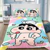 Exquisite 3D Cartoon Wallpaper Shin-chanS Digital Printing Bedding Set Duvet Cover Comforter Bed Youth Kids Girl Boys Gift