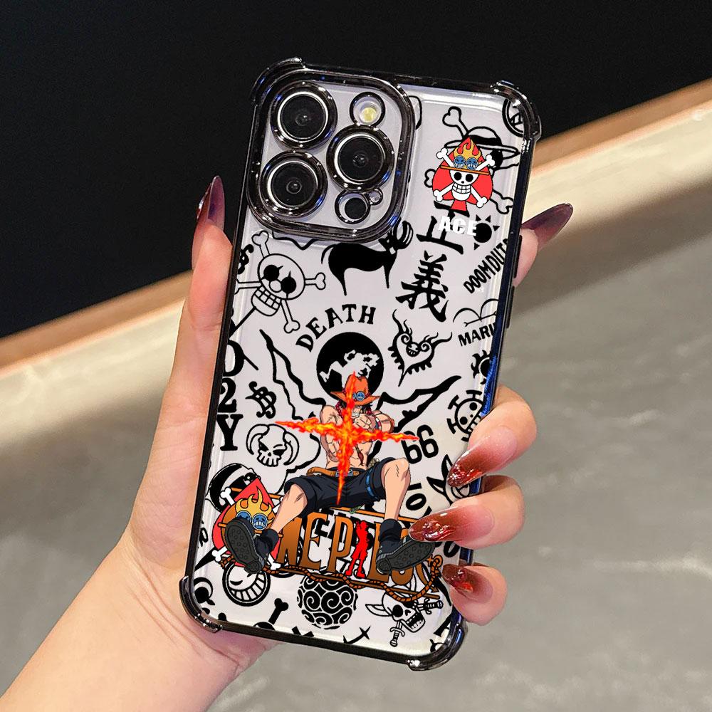 Anime ZoroS LuffyS AceS Phone Case for Oppo Realme Note 80 16 C85 15T C71 C75 C55 C53 C30 C35 14 13 12 Pro Plus 4G 5G Anti-Fall