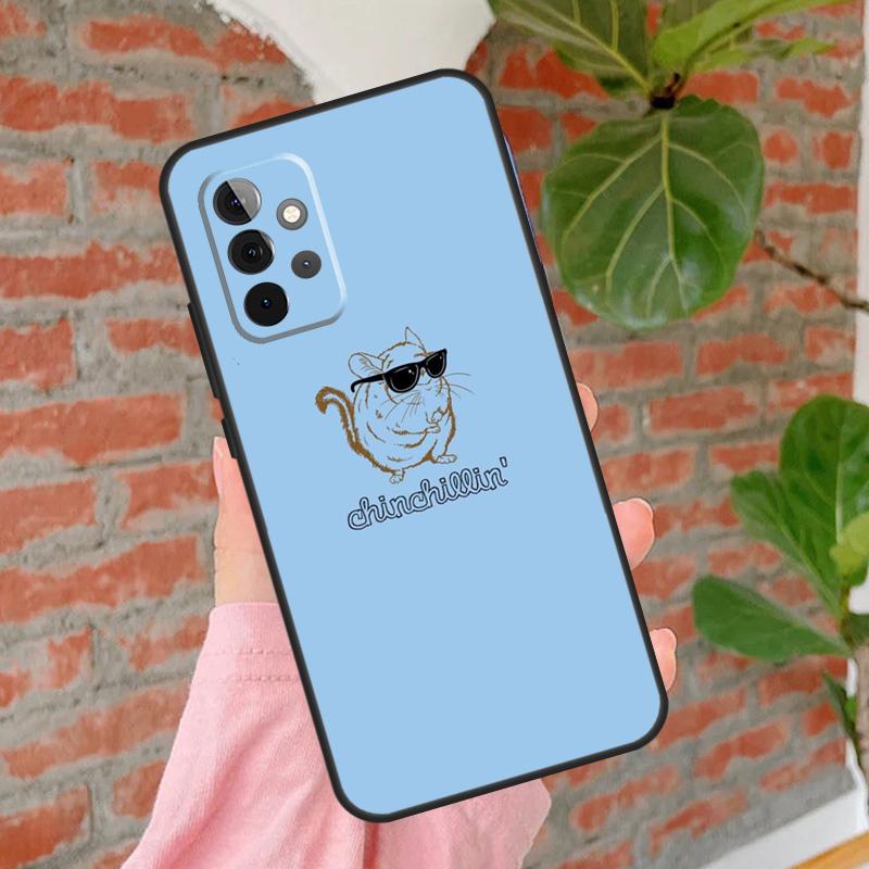 

Cute Cartoon Chinchilla Phone Case For Samsung Galaxy A54 A34 A14 A55 A35 A25 A15 A52 A32 A12 A51 A71 A13 A33 A53 Samsung A15