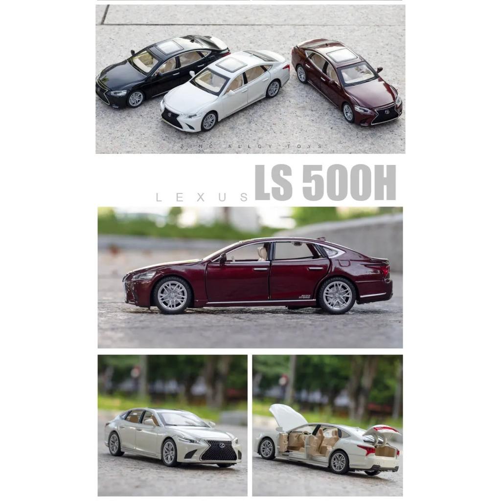 Lexus LS500H Modellauto im Maßstab 1:32, aus Metallguss, mit Sound und Lichteffekten, Sammlerstück, Geschenk für Jungen, ideal für die Inneneinrichtung.