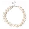 Acrylic Dog Collar Necklace Sparkling Pet Pearl Necklace Elegant Pet Neck Straps  Pet Supplies