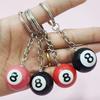 2.5cm Personalized Black 8 Ball Keychain Pendant - Billiards Simulation, Small Gift In Stock