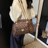 New fashionable rhombus chain airport bag single shoulder oblique span women's bag large capacity