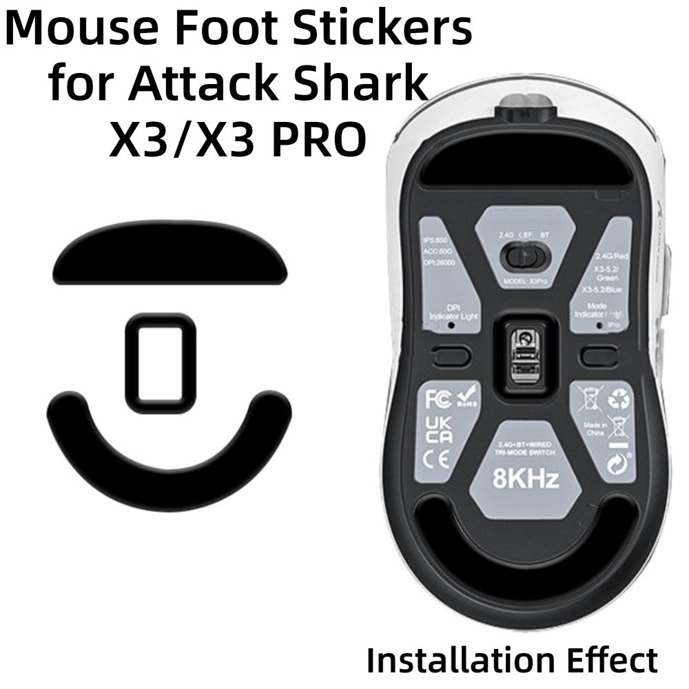 Wear-Resistant Mouse Foot Pads PTFE Mouse Feet Pad for ATTACK SHARK X3 PRO Gaming Mice