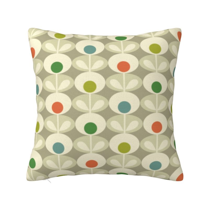 Custom Early Bird Granite Cushion Cover 40x40cm Orla Kiely Floral Velvet Cute Pillow Case Home Decoration