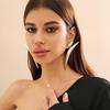 Geometric Triangle Bent Tube Earrings – Bold European & American Style