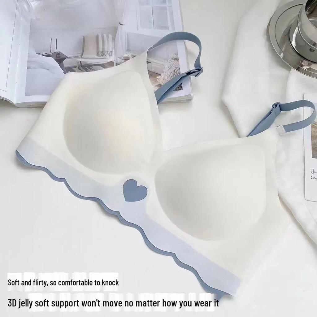 Intimo Dolce Senza Cuciture Anti-Caduta, Reggiseno Sottile per Seno Grande e Piccolo, Senza Ferretto Edizione Studenti