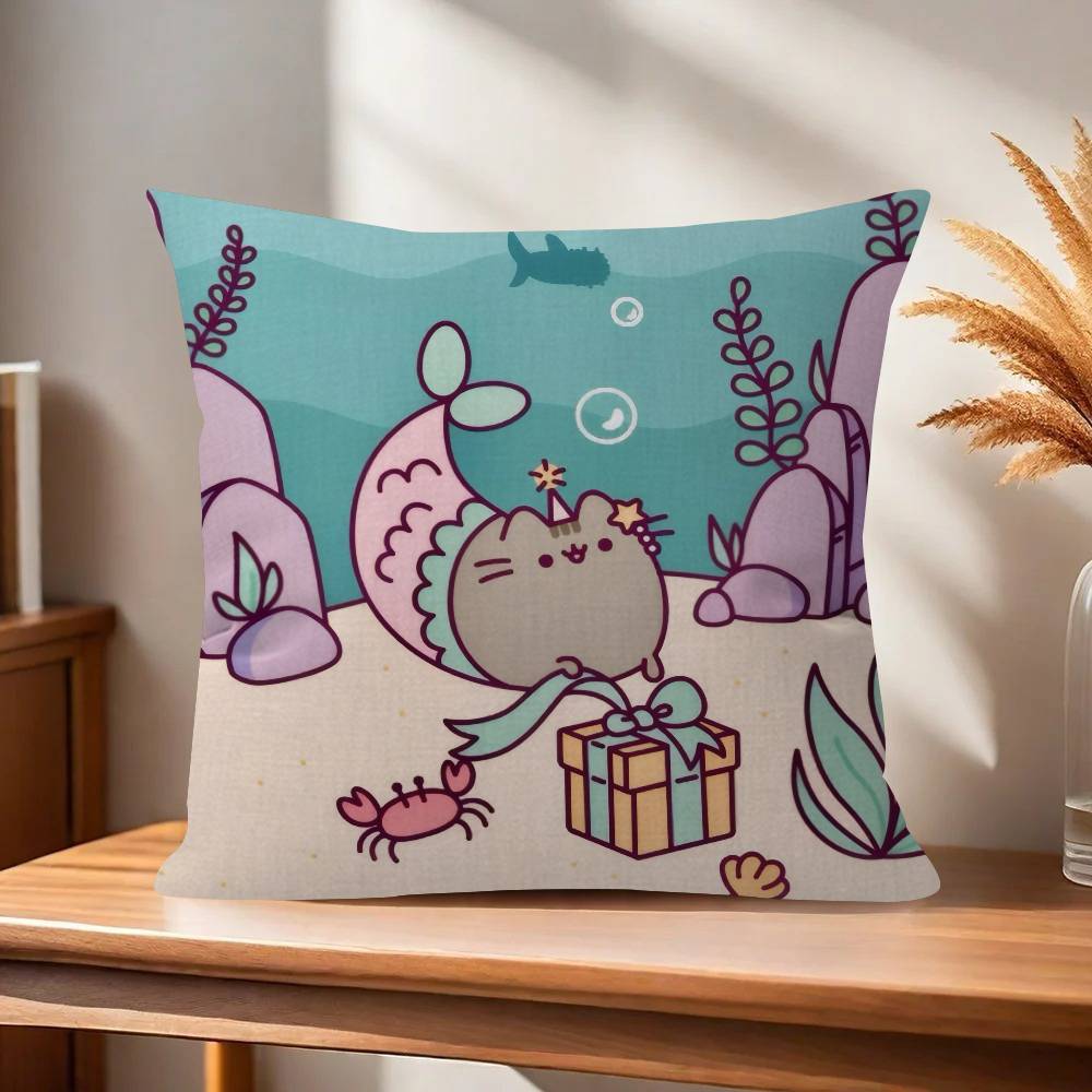 Pillow Gifts Home Office Furnishings Bedroom Sofa Car Cushion Cover case xcm Cute PpusheenS CUTE
