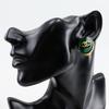 CHANEL COCO Mark Earring Vintage Green gold Plated Gold 18.72g Women Used