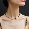 Handcrafted French Design Agate and Freshwater Pearl Necklace