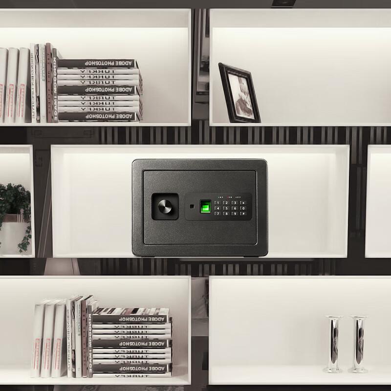 Deli 25cm Fingerprint & Password Home Office Security Safe
