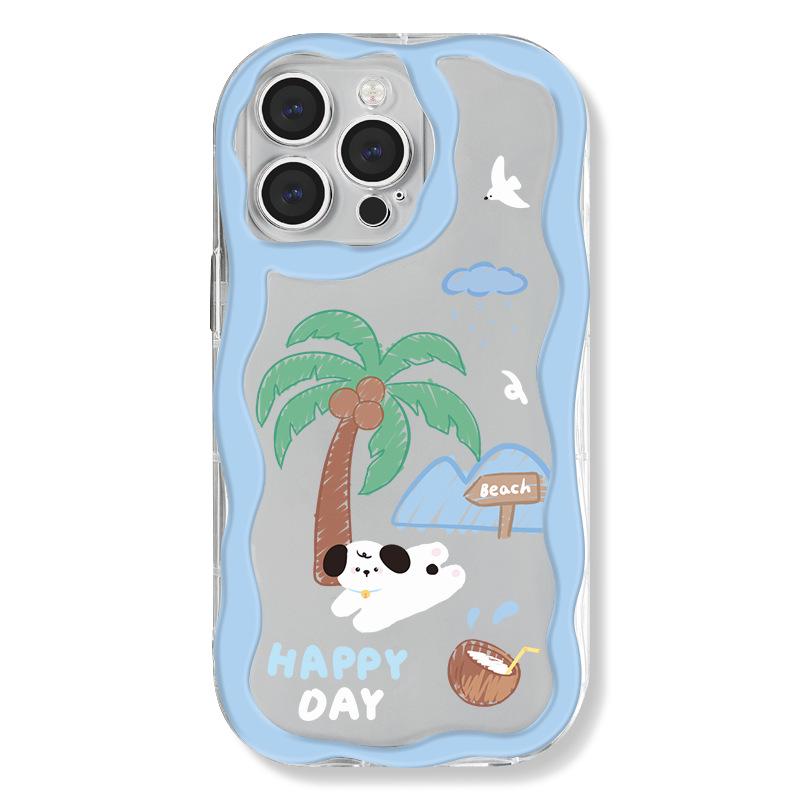 

Zhitai Cream Pattern Gradient Case for iPhone 11/13/14 Pro/15 Pro Max. 12 Pro