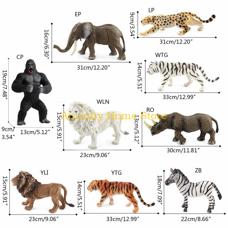 F26C Realistic Animal Model Plastic Toy Figurine Simulation Kid Gift for Children Boy Girl Intelligence Education
