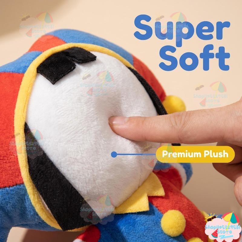 O Incrível Circo Digital Pomni Chaveiro de Pelúcia 15cm Fofo Palhaço Bobo Boneco de Pelúcia Pingente Macio Acessórios para Bolsa Presente
