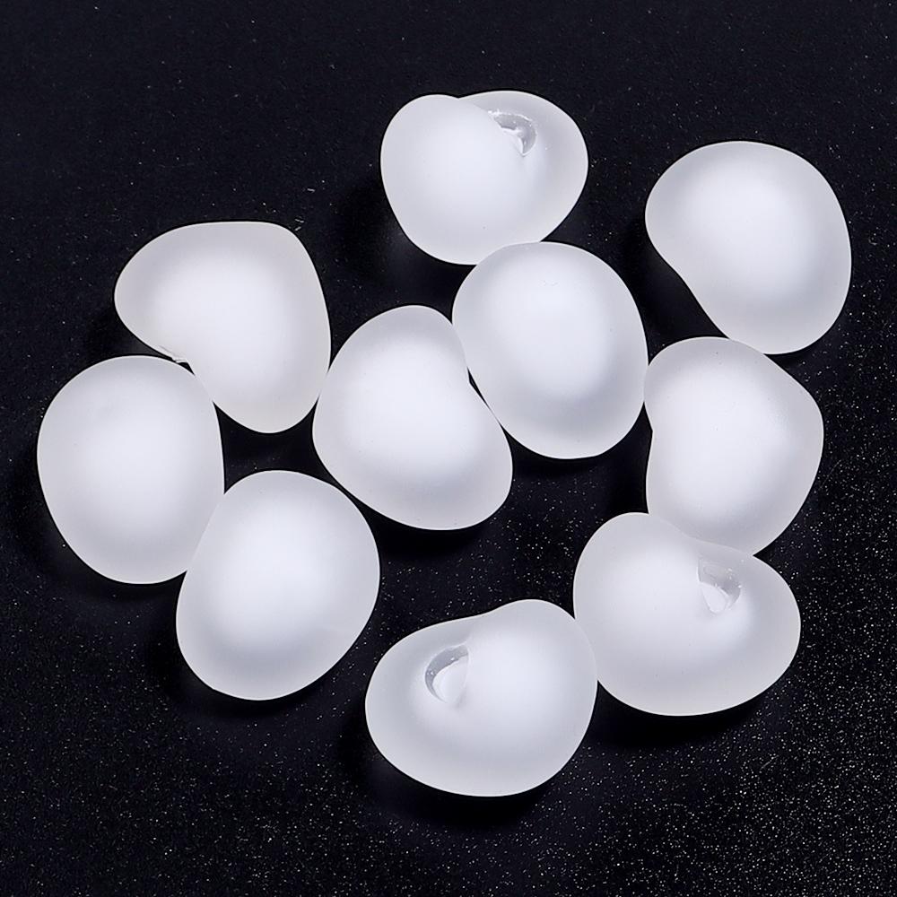 10pcs Acrylic Frosted Heart Beads Multicolor Love Heart Charms Beads For DIY Jewelry Making Bracelets Pendants Earrings Findings