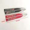 1Pairs 3D Metal Mugen Side Fender Emblem Badge Sticker Car Body Styling Accessories For Honda Civic Odyssey Accord CR-V FIT City