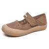 Shoes Women's Shoes Versatile Summer New Shallow Mouth Hollow Breathable Casual Shoes Velcro Convenient Shoes