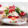 128 Pieces Christmas Cupcake Toppers Wrappers Party Supplies Favors - Snowman Santa Claus Reindeer Elf Gnome Gingerbread