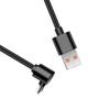 60W USB C To USB C Cable 90 Degree Elbow Fast Charge Phone Charger Data Cord For  iPhone Samsung Xiaomi Huawei Type C Quick Wire