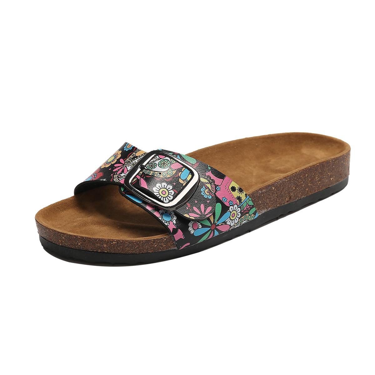 

Ken shoes for men and women in the spring and summer of 2025 new water pine wood flat Boken shoes lazy people wear zip flops outside 35