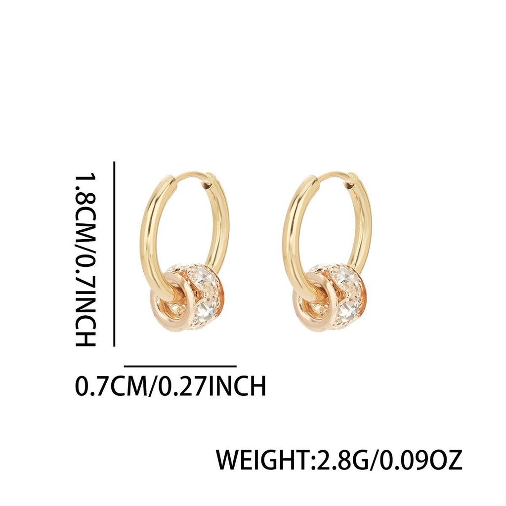 Stud Earrings Men's Trendy Ear Buckles Personalized Versatile Earrings Women's High-end Jewelry Accessories Earrings