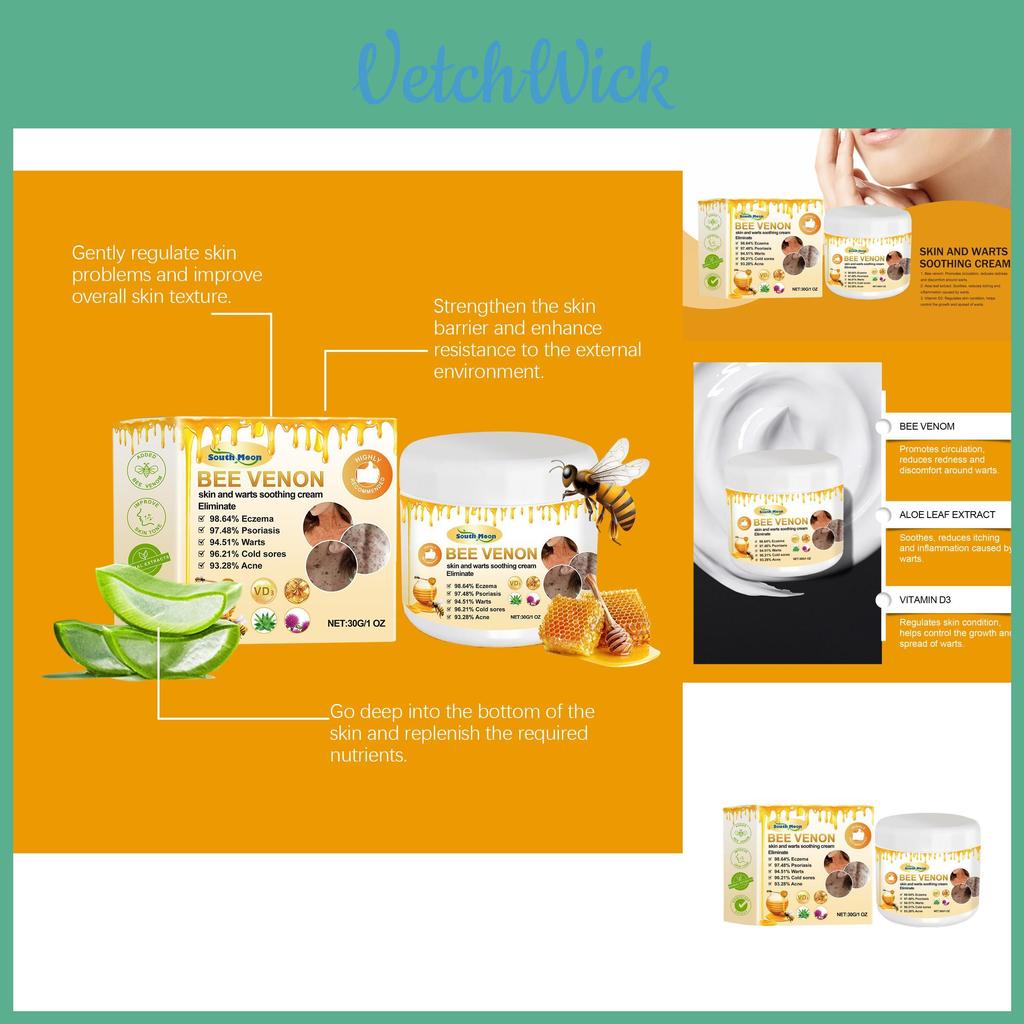 Gentle Skin-smoothing Honey Bee Venom Cream Moisturizing Daily Massage