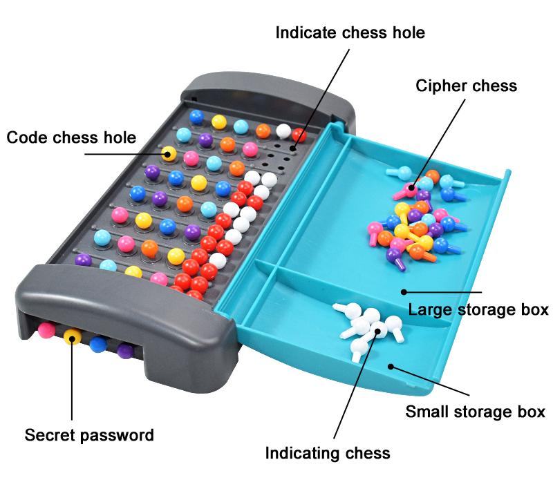 Divertenti giochi di puzzle per famiglie con sfide di decifrazione dei codici di battaglia, giocattoli educativi per due giocatori
