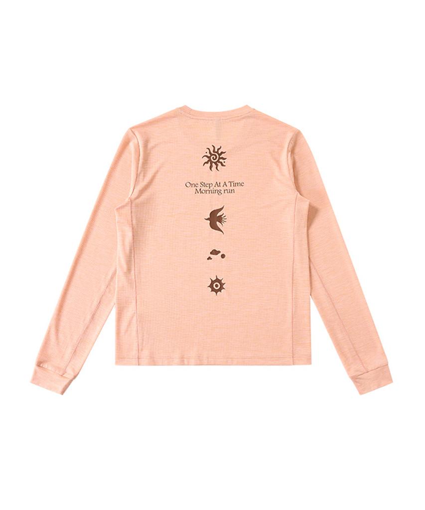 Beoteunseoul [Womens] Airlight Back Graphic Morning Run Long Sleeve (7 Colors)