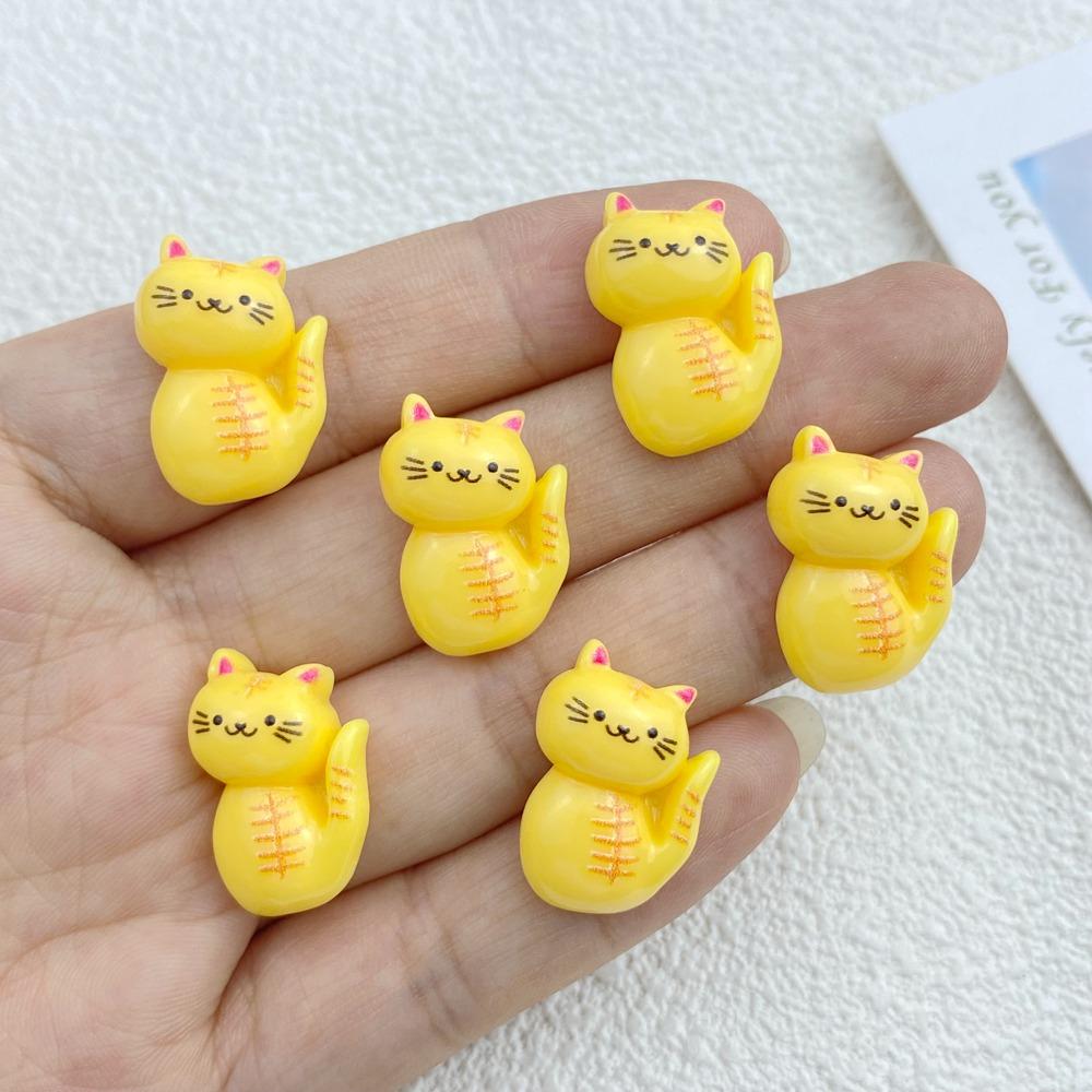 20 Stück Neue Niedliche Harz Cartoon Halloween Katze Serie Flache Rückseite Teile Verzierungen Für Haarschleifen Zubehör