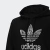adidas Originals Men's Black Logo Print Hooded Sweatshirt GT4356