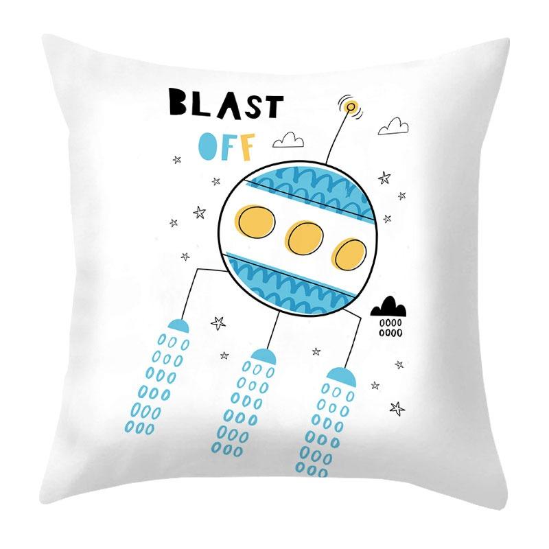 Space Alien UFO Pillowcase Dormitory Decoration Office Living Room Sofa Home Pillowcase