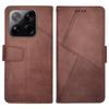 IDEWEI For Xiaomi 15 Case Leather Wallet Phone Cover Stand Calf Texture