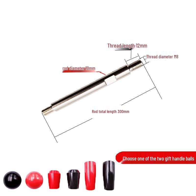 Double-Ended Threaded Stainless Steel Drill Handle Lever