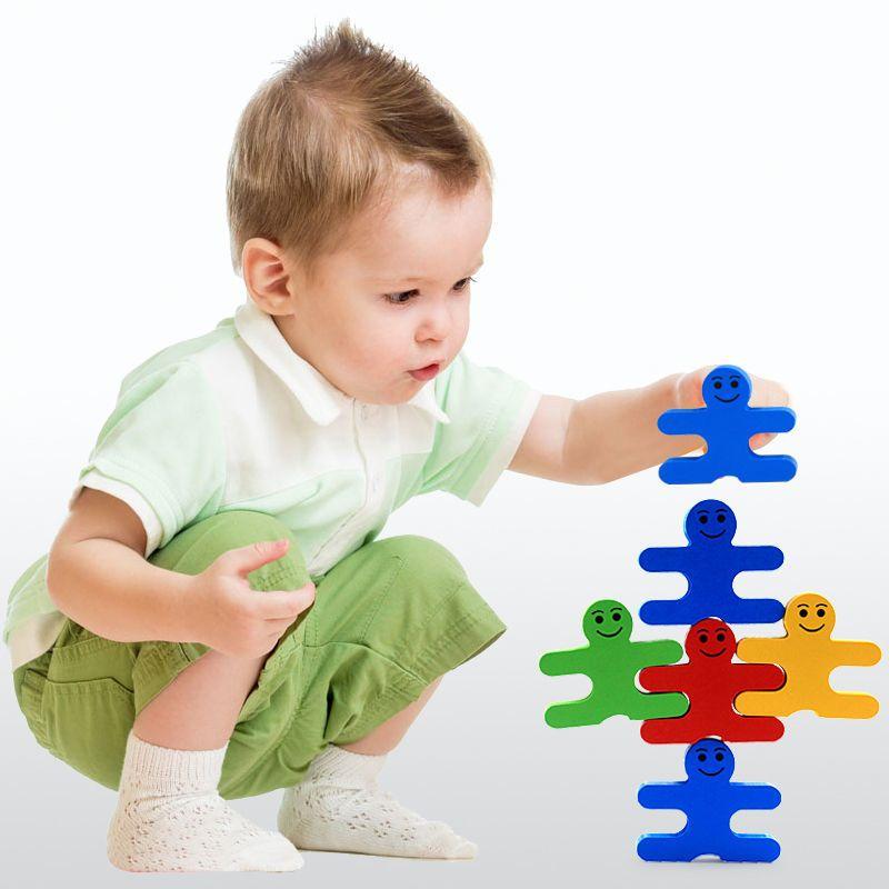 Children's Building Block Assembly Educational Toys Jenga Building Blocks Villain Balance Bricks Pro Kindergarten Small Class Board