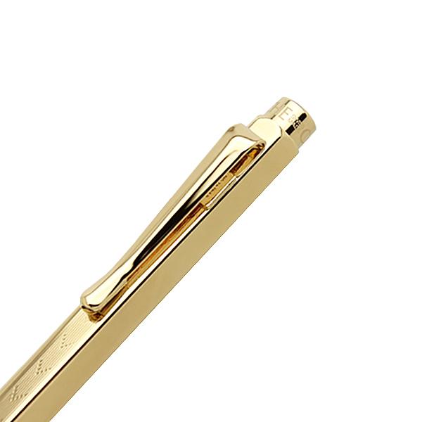 Caran Dash Ecridor Chevron Gold Ballpoint Pen